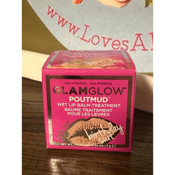 GlamGlow PoutMud Wet Lip Balm Treatment- BIRTHDAY SUIT 7g - Picture 1 of 3